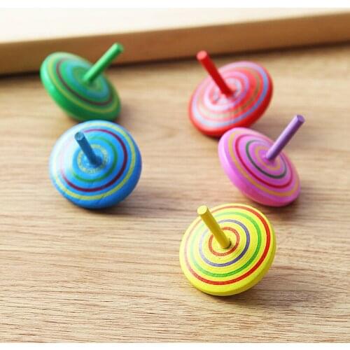 Woodiness Tradition Parenting Mutual Action Alpinia Oxyphylla Colourful Small Top Desktop Decompression Toys Small Gift