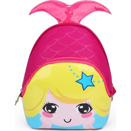 Kids Bags 2017 New Fashion Cute Waterproof Children Backpacks Cartoon Mermaid School Bags for Kindergarten Girls Baby Bag