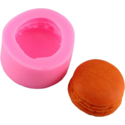 DIY Hand-made Hamburg Macaron cake tools Silicone soap mould Mid-Autumn Festival moon cake production Silicone mold F0667