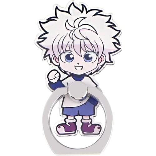 ER933 Anime Boy Full-time Hunter Cool Ring Metal Mobile Phone Accessaries Rotating Ring Bracket Lazy Desktop Anti-fall Bracket