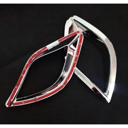 Glossy Silver Chrome Rear Fog Lights Lamp Mask Cover Trim for Mazda CX-5 CX5 12 13 14 15 New 2Pcs Car ABS Plastics