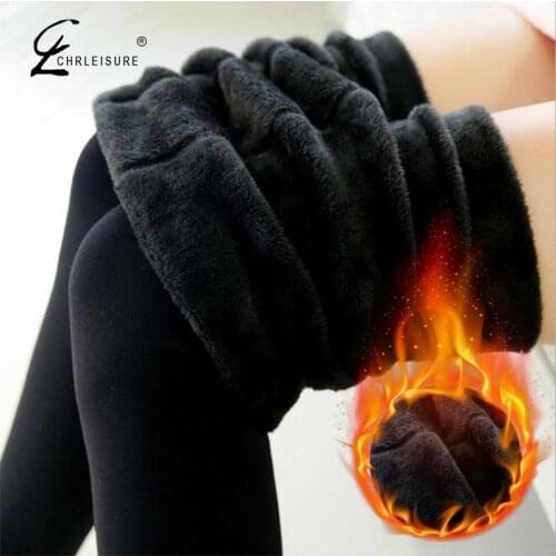 Women Plus Thick Velvet Warm Leggings Autumn Winter Fashion Plus Size Sexy Seamlessly High Waist Leggings Warm Pants