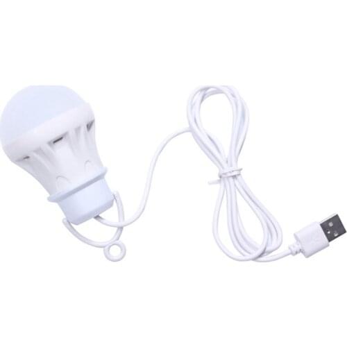 Mini USB LED Light Portable 5W Buld Lamp For Student Book Reading Study Camping Outdoor Lighting Hiking Lantern Tavble Lamps 50