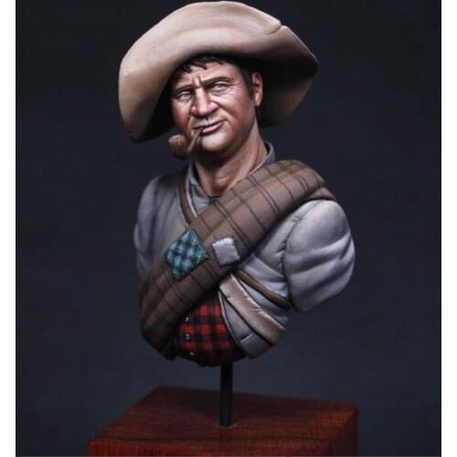 New Unassembled 1/12 merican Civil War Confederate Soldier bust Resin Kit DIY figure Unpainted resin model