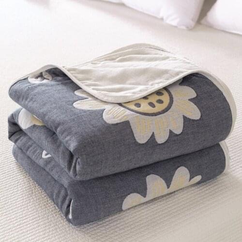 NEW 6-layer Gauze Blanket for Newborn Baby quilt Soft Absorbent Breathable Baby Bedding 100% Organic Cotton Baby Swaddling