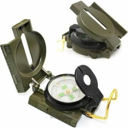 Metal Pocket Army Style Compass Military Camping Hiking Survival Marching New