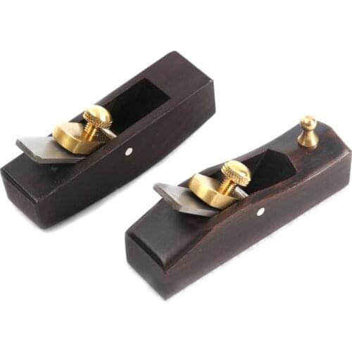 1pcs DIY hard leather cutter African Ebony Wood base tool plane skiver beveling cutting leather skiving tool knife