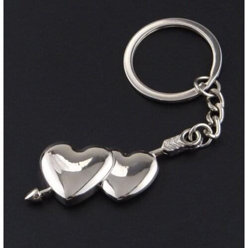 Couple Keychain Heart Arrow Key Rings Lovers Love Key Chain For Birthday Gift Souvenirs Valentines Day Gift Lovers Couple Gift