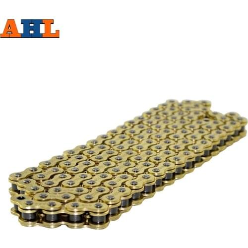 AHL Motorcycle Drive Chain 520 Pitch Heavy Duty Gold Non O-Ring Chain For SUZUKI GSXR1000 01-07 GSXR600 97-11 GSXR750