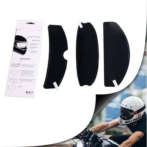 Helmet Clear Anti-Fog Patch Film Universal Lens Film For Motorcycle Visor Shield Fog Resistant Moto Racing Accessories