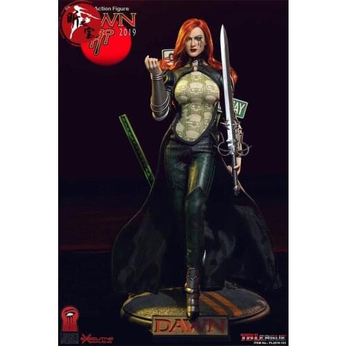 In Stock 1/6th TBLeague PL2019-151 Dawn Goddess of Dawn Suntan Color Red Long Hair Head Sculpture For 12inch Women Doll Figures