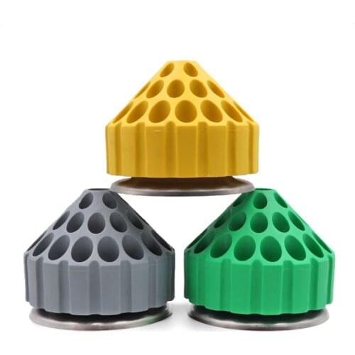 Dental Plastic Bur Holder Block Case 35 Holes 360 degree rotating Storage box Diamond Bur Grinding Head Holder