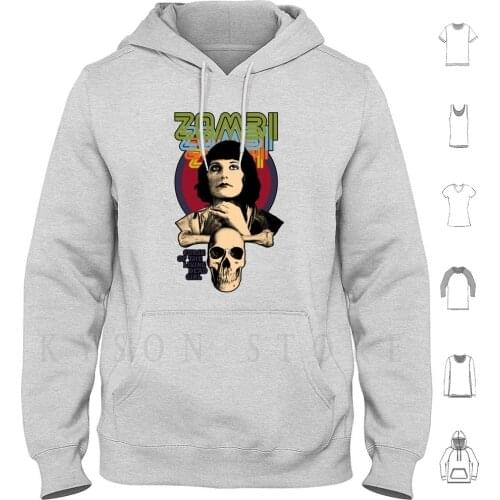Goatess Doomwych : Zombi Hoodies Long Sleeve Sapphire674 Goatess Doomwych Doomwych B Movies Undead