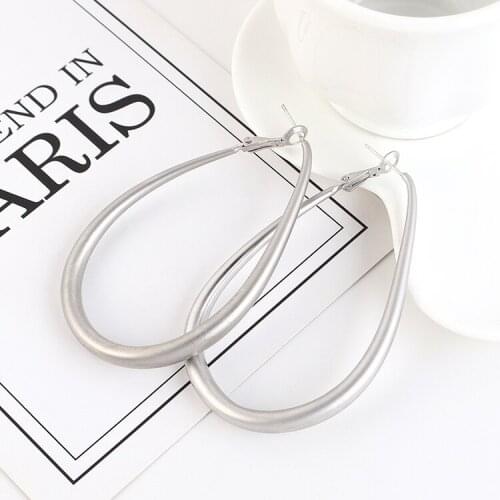 TONGKWOK Bohemia Exaggeration Dangle Earrings For Women Silk Thread Tassel Metal Long Chandelier Earrings #140932