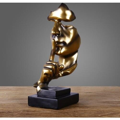 Desk Decoration Creative Silence Is Gold Living Room Wine Cabinet Decoration Study Cabinet Decoration Modern