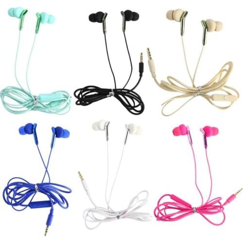 50% Off Universal 3.5mm Jack In-ear Earphone Bass Stereo Wired Headset with Mic for Huawei