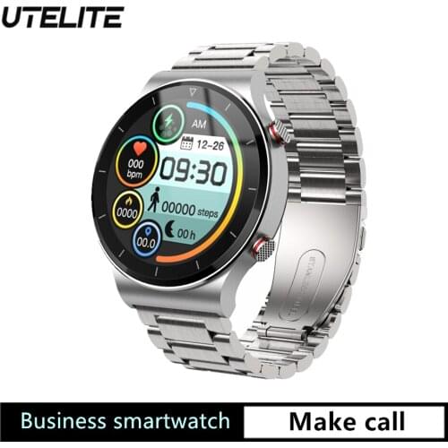 UTELITE 2021 i19 Smart Watch 1.3 inch Screen Bluetooth-compatible Call Connect TWS Earphone IP67 Men Watch Women Fitness Watches