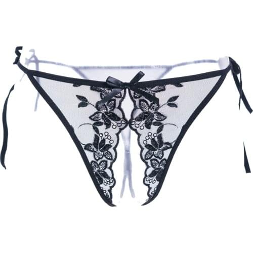 Women Lingerie Hot Erotic Sexy Panties Open Crotch Porn Lace Underwear Crotchless Sex Wear Cheeky Strappy Flirty Briefs