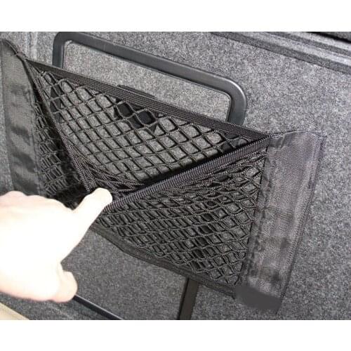 ZK30 Automotive Interior Car Velcro Net Pocket Trunk Stick Car Fixed Net Storage Bag General-Purpose Car Storage Bag