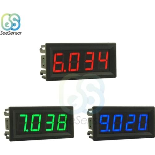 0-100V 0.56" LED Digital Voltmeter Voltage Meter Volt Instrument Tool Red Green Blue Display 0.56 inch