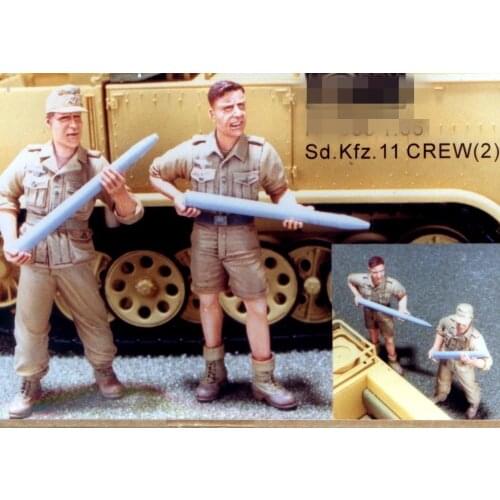 1/35 Resin Figure model kits WW2 2 figures Unassembled and unpainted 756