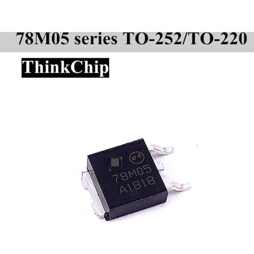 10 pcs) L78M05CT 78M05 78M05A T0252/TO220 three-port current positive fixed voltage regulator