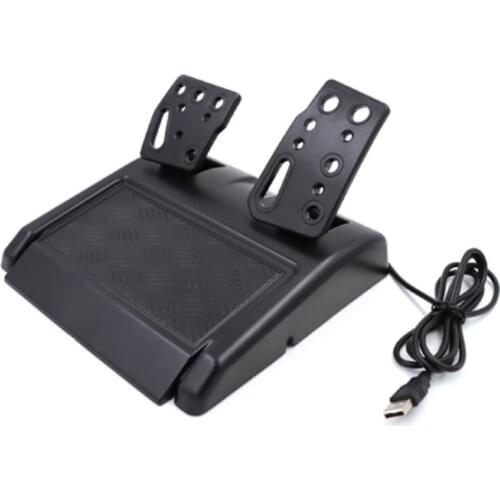 2021 New Gaming Steering Wheel with Pedals 180 Degree Rotation Vibration USB PC Steering Wheel Compatible with XB360/PS3/PS2/PC