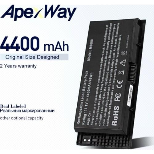 11.1V Laptop Battery FV993 For DELL Precision M6800 M4800 M4700 M4600 M6700 M6600 FJJ4W T3NT1 PG6RC R7PND OTN1K5 N71FM 40000mAh