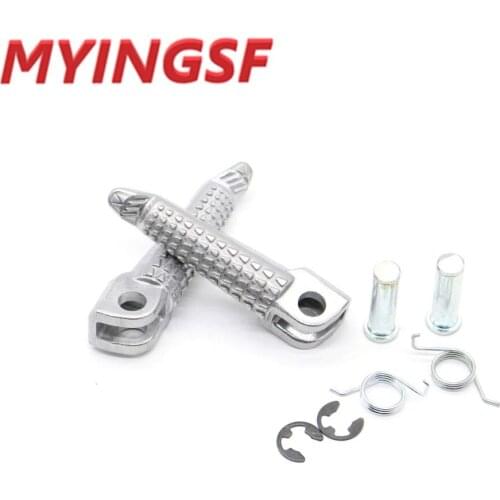 Motorcycle Accessories Front Foot Pegs Footrest Pedal Pads For KAWASAKI Z250 Z300 Z650 Z900 VERSYS-X 300 VERSYS NINJA 250/R 650