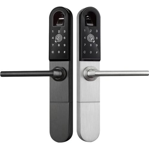 Biometric Fingerprint Door Lock System Smart Digital Electronic Lock For Aluminum Sliding or Swing Door XM-S878 Optional APP