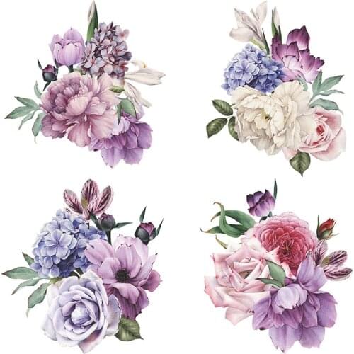 Big Peony Flowers Wall Stickers Home Decorations Accessories Porch Living Room Bedroom Decor Wedding Mural Wallpaper Art Posters