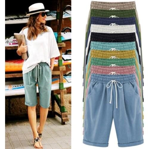 Female Five Pants women Summer Thin Outer Wear Pants Large Size Women Slacks 8XL Casual Pants Harem Pants Beach Wear Y42703