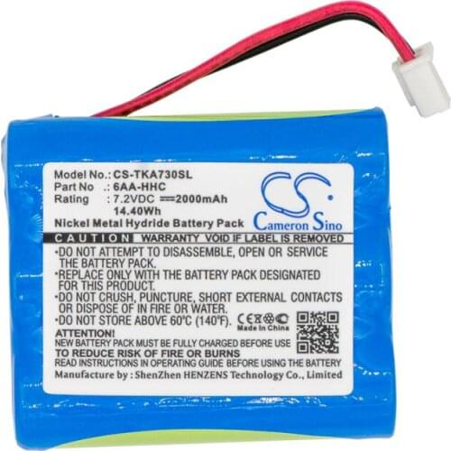 Cameron sino 2000mah battery for TDK Life on Record A73 Boombox 6AA-HHC Speaker Battery