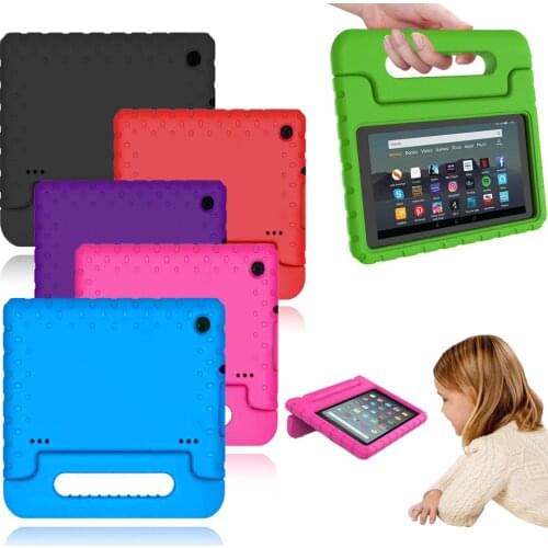 For Amazon Fire 8 2020 Plus 2020/Fire 7 5th 7th 9th Tablet Childs EVA Case Anti-fall Tablet Stand Cover for HD 8 6th 7th 8th