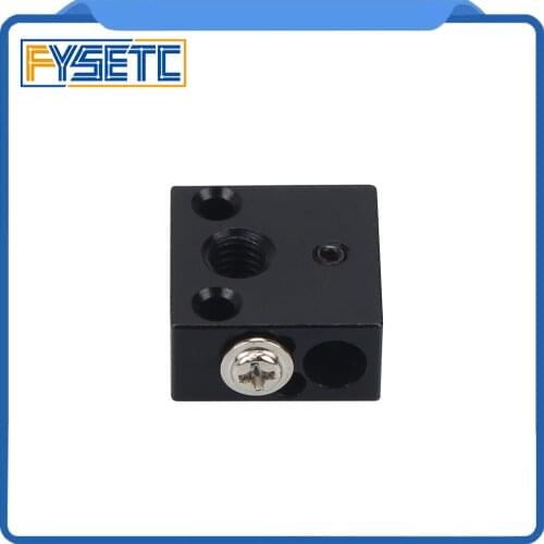 Black Aluminium Heat Block 20*20*10 MM Upgrade For CR-10 CR-10S 3D Printer Parts MK7/MK8/MK10 Extruder Hotend Kit