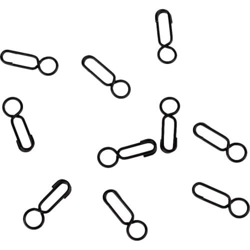 Black Fishing Connector Fishing Snap Round Head Snaps Carp Fishing Connector