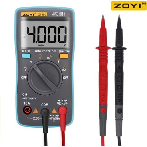 ZOYI ZT100 4000 Counts Digital Multimeter Profesional Ammeter Voltmeter Capacitor Tester Digital Tester