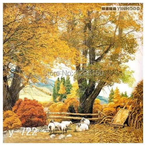 Farm in The Autumn View Studio Background Y722,10x20ft Hand Painted Photo backdrop,backgrounds for photo studio
