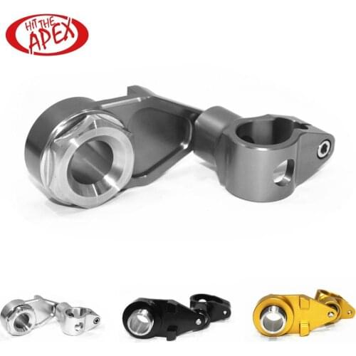 Motorcycle Stabilizer Steering Damper Bracket Mount Holder Kit Compatible for Kawasaki Ninja ZX-6R ZX6R 636cc 2013-2017 CNC
