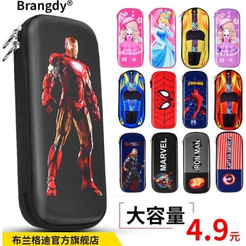 Disney Cartoon Multifunctional Stationery Box Cute Large Capacity Stationery Simple Pencil Case Study Stationery