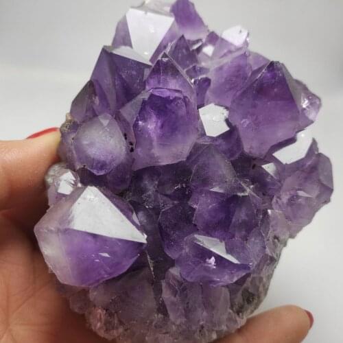 Natural Raw Amethyst Quartz Crystal Cluster Healing Stones Specimen Home Decoration Crafts piedras naturales y