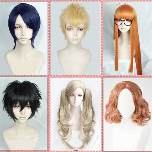P5 Persona 5 Hero Kurusu Akira Ryuji Sakamoto Anne Takamaki Yusuke Kitagawa Haru Okumura Futaba Sakura Takemi Tae Cosplay Wig