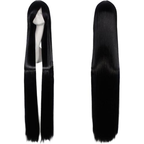 Anime Basic 150 CM Long Straight black wigs for Women Universal Cartoon Cosplay Wig Anime Costume Party black cosplay Wigs 150cm