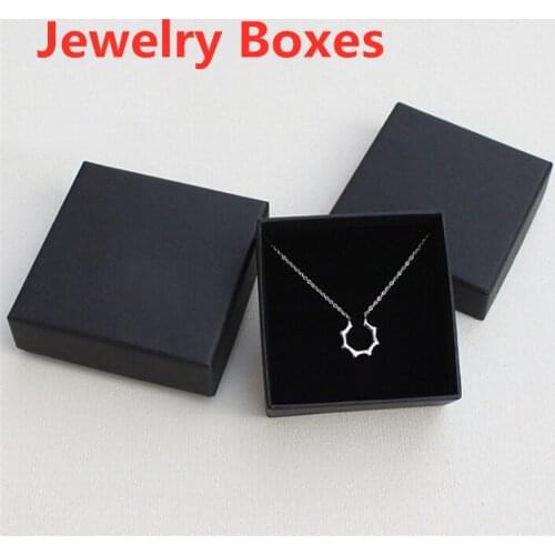 Cardboard Jewelry Boxes Set Gifts Present Storage Display Boxes For Necklaces Bracelets Earrings Rings Necklace Square Rectangle