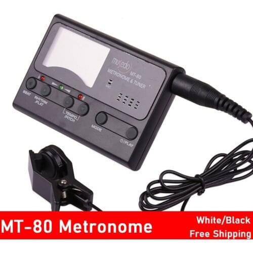 Musedo MT-80 Professional Precision LCD Guitar Metronome Tone Generator Guitar Tuner for Chromatic Gutiar Ukulele Bass Violin