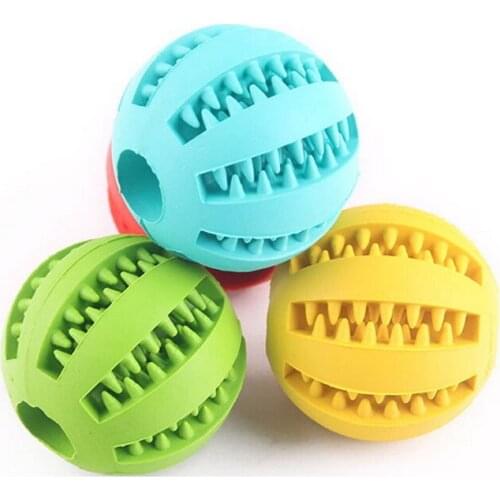 5/6/7 CM Rubber Watermelon Pattern Ball Funny Natural Non-toxic Pet Dog Bite Resistant Teeth Cleaning Chew Toy