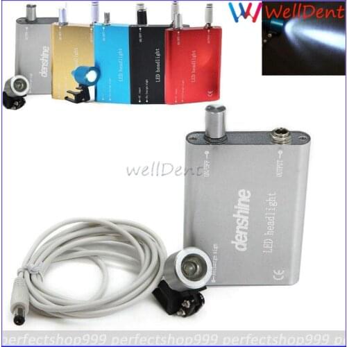 Dental Portable Led Head Light Lamp Battery For Dental Surgical Medical Binocular Loupes