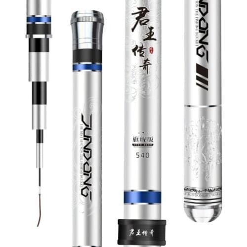 4.5H 5.5H 6.5H Super Hard Taiwan Fishing Rod Carbon Fiber Telescopic Wedkarstwo Olta Hand Pole 3.6M-7.2M Carp Fishing Sticks