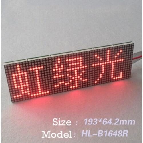 Φ3.0 LED Dot Matrix three-character dot matrix unit board 1648 dot matrix screen P4 module