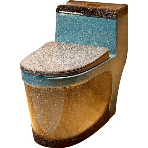 TT Color Toilet Art Toilet Siphon Simple Toilet Toilet Household Flush Toilet Mute 036